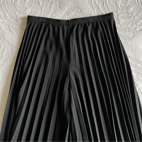 Ralph Lauren Black Label - Pleated Wide Leg Trousers - Black - Picture 9 of 13